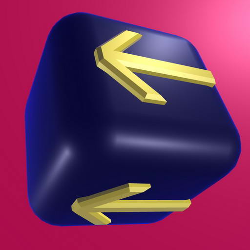 Puzzle. The cubes are trapped. logo