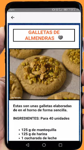 RECETAS DE GALLETAS Screen 2