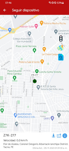 Android application Satelcom Flota screenshort