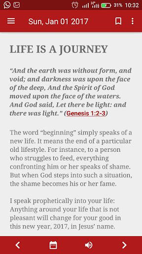 Android application Eagles' Devotional screenshort