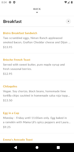 Sweet Butter Kitchen Screen 3