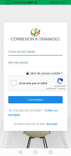 Android application Tramadec screenshort
