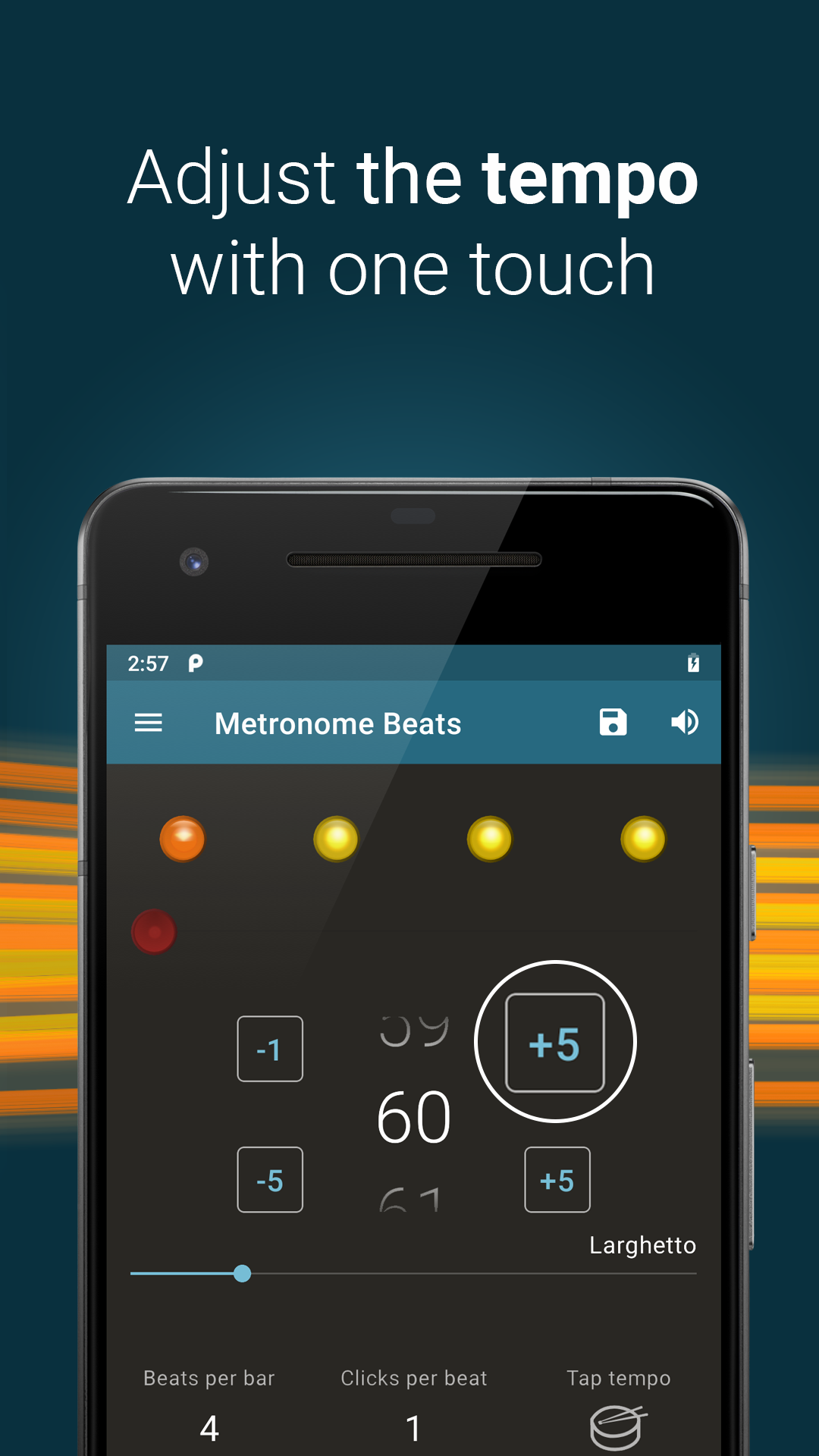 Android application Metronome Beats screenshort