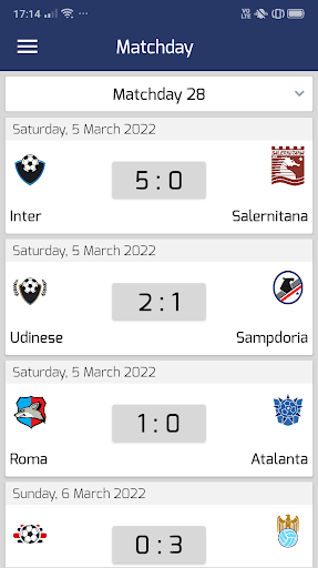 Italian Football Serie A Score