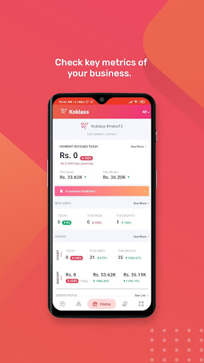 Android application Koklass Business Owner screenshort