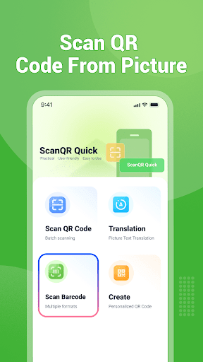 Android application ScanQR Quick screenshort