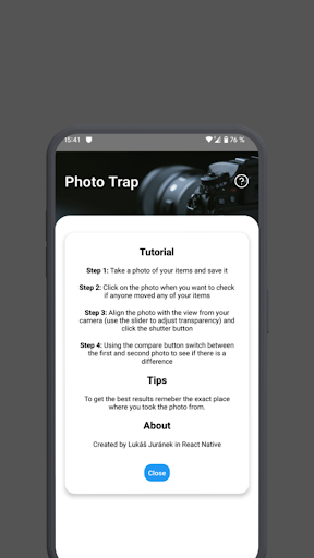 Photo Trap Screen 2