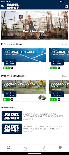 Padel DiR Screen 3