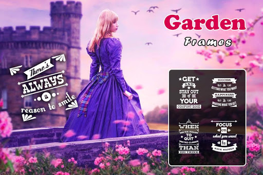 Garden Photo Frame  Cut Cam E