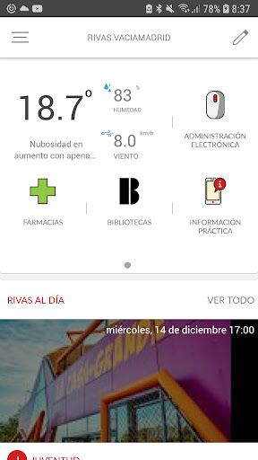 Android application Rivas Ciudad screenshort