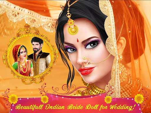 Android application Indian Bride Doll Wedding screenshort