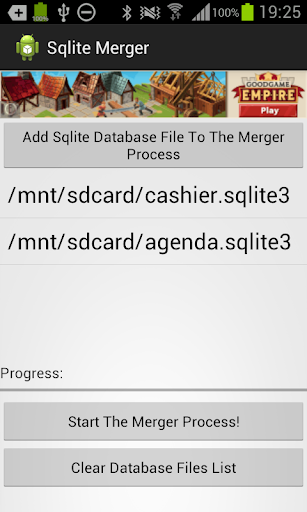 Sqlite Merger Screen 3