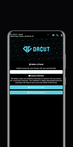 DACUT Screen 2