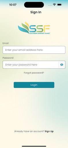 Android application SSF Services screenshort