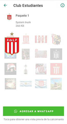 Stickers Club Estudiantes Screen 3