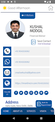 Android application KUSHAL MODGIL screenshort