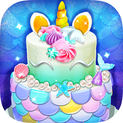 Unicorn Mermaid Cake  Icon
