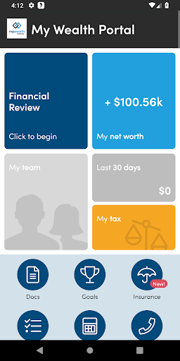 Android application My Wealth Portal screenshort
