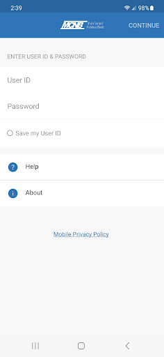 Android application MCNB Mobile Banking screenshort
