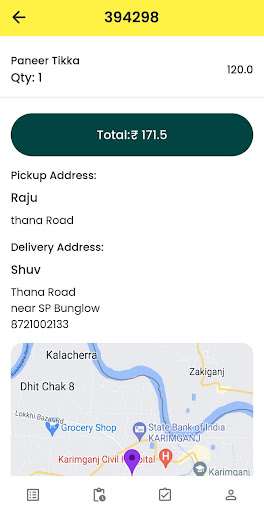 Android application Khoojoh Delivery screenshort