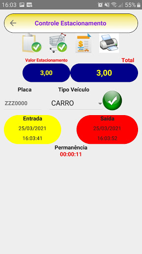 Android application Estacionamento Mobile - DS Inf screenshort