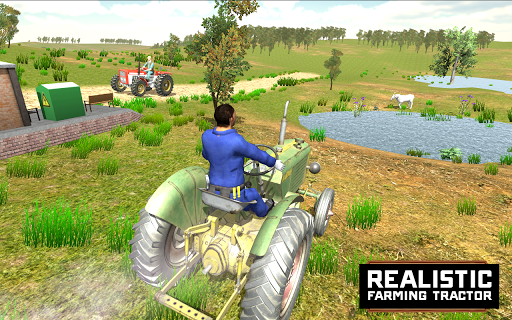 Télécharger Village Tractor Driving Simulator Farming Games 3d APK MOD (Astuce) screenshots 2