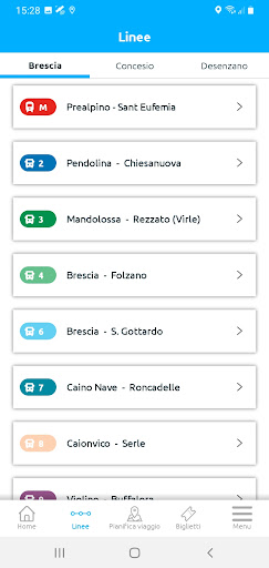 Bresciapp! Screen 2