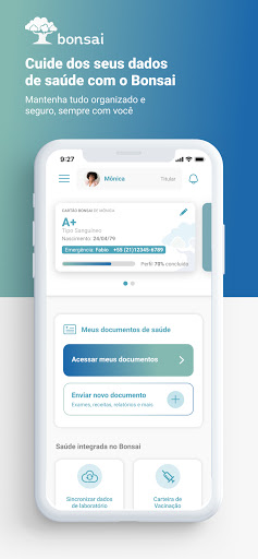 Android application Bonsai - Saúde de toda família screenshort