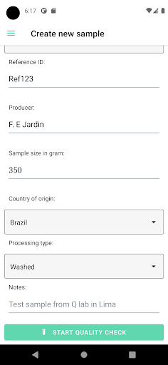 Android application Agrivero Coffee Scan screenshort