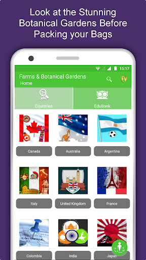 Android application Botanical Gardens Travel & Exp screenshort