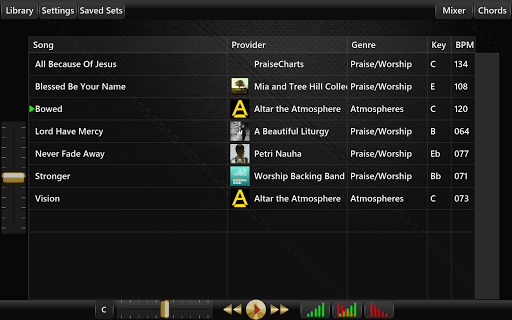 WorshipSong Band Screen 2