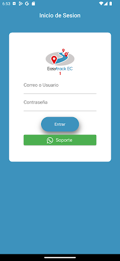 Android application Easytrack EC Servidor 1 V2 screenshort