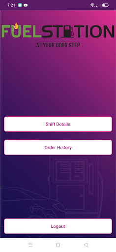 Android application FuelStation Operator screenshort