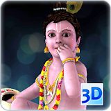 3D Little Krishna Live Wallpaper icon