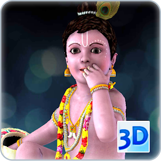 3D Krishna Live Wallpaper