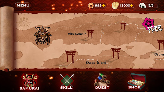 Samurai 3: RPG de luta de ação - Lenda da Deusa