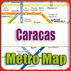 Caracas Venezuela Metro Map Of icon