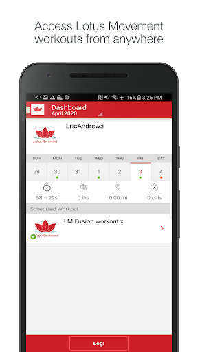 Android application Lotus Movement screenshort