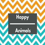 Happy animals icon