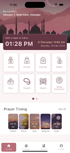 Android application MasjidProMY screenshort