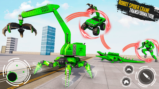 Spider Crane Robot Car Game  Crocodile Robot Game
