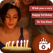  Birthday video maker with song : happy birthday 