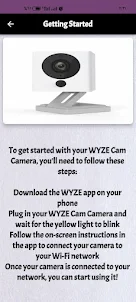 WYZE Cam Camera guide