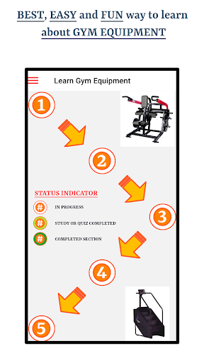 Android application Gym Equipment screenshort