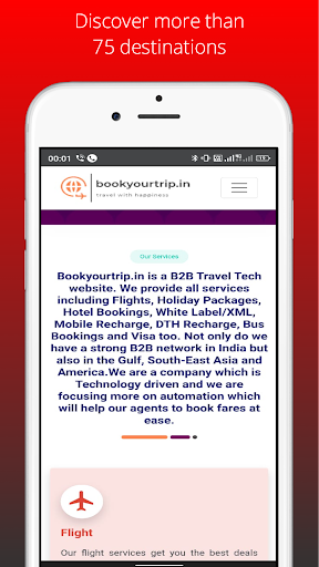 Bookyourtrip :Travel Booking Screen 2