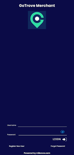 Android application GoTrove Merchant screenshort