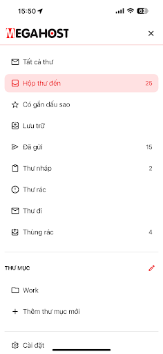 Megahost Mail Screen 3