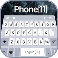 Тема для клавиатуры Silver Phone 11 Pro
