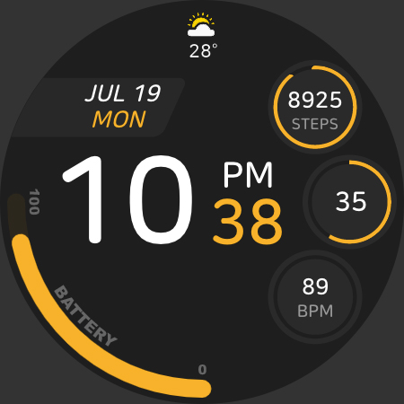 JJ-Digital006M Watch Face screenshot 20
