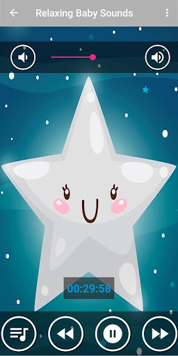 Android application Soothing Lullabies for Babies screenshort